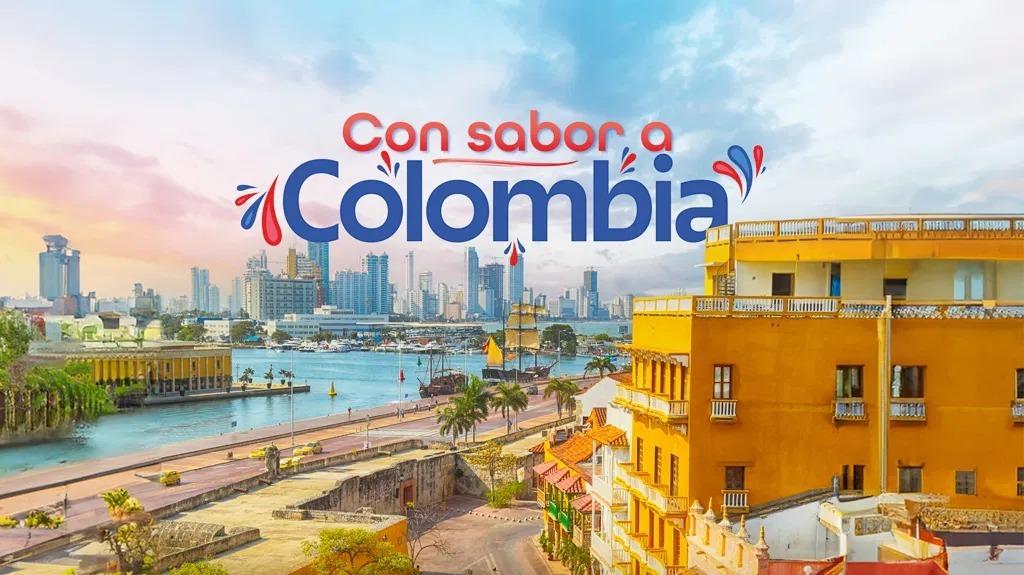Calle colorida de Colombia